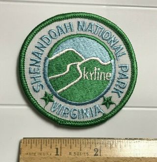 Shenandoah National Park Va Skyline Round Embroidered Souvenir Patch Badge