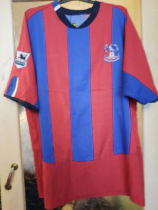 Vintage Mens Crystal Palace Short Sleeve Home Shirt.  Sz L.  Retro