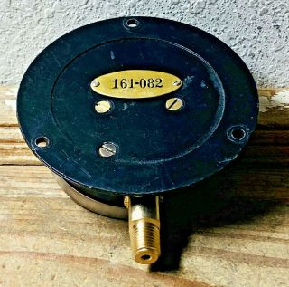 LARGE One - Of - A - Kind Vintage Brass Pressure Gauge,  Steampunk,  Deconstructed 2