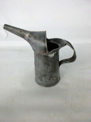 Vintage Us Standard 1 Pint Oil Can With Spout