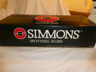 Vintage Simmons Spotting Scope Tripod Model 1210 - 25x50 - Box