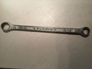 Vintage Plomb No 1137 Double Box End Wrench 25/32 & 11/16