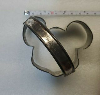 Vintage Walt Disney Mickey Mouse Cookie Cutter Metal W/ Handle Collectible