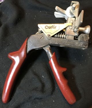 Vtg Curtis Industries Inc.  Model 15 Key Cutter Punch - Ford