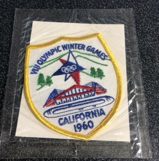 Vintage 1960 In Package Squaw Valley Winter Olympics Patch