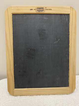 Vintage Roseart Double - Sided Slate Chalkboard Wood Frame Kitchen Menu Board