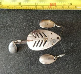 Vintage Shannon Spoon Twin Spinner Metal Fishing Lure