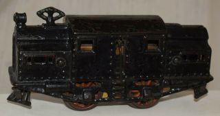Vintage Prewar Ives Cast Iron 0 - 4 - 0 Electric Locomotive - O Gauge - Black