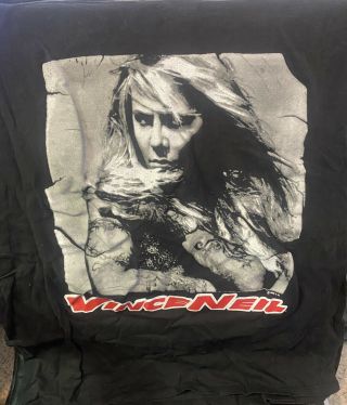 Vintage 1993 Vince Neil Motley Crue Exposed Tour Shirt Size Xl Rock Metal