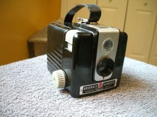 Vintage Black Eastman Kodak Company - Brownie,  Hawkeye Camera Flash Model -