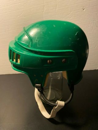 Vintage Green Ccm Ht2 Hockey Helmet Minnesota North Stars Size 6 7/8 " - 7 1/2 "