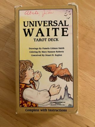 Vintage Universal Waite Tarot Deck 78 Cards Complete W/ Instructions