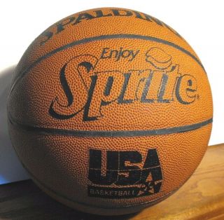 Vintage Spalding Enjoy Sprite Basketball Coca - Cola Advertising Promotion Usa
