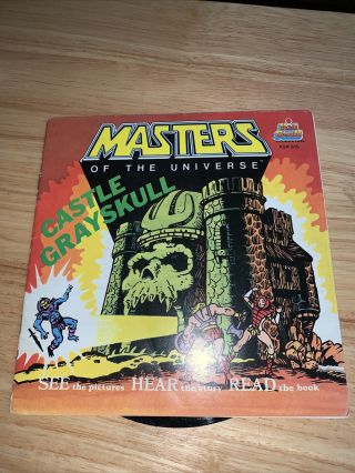 Vintage 1983 Masters Of The Universe Kids Stuff Records Castle Grayskull Book
