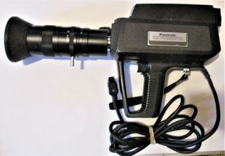 Vintage Panasonic Wv - 3300 Color Tv Video Camera With Canon 17 - 102mm Zoom Lens