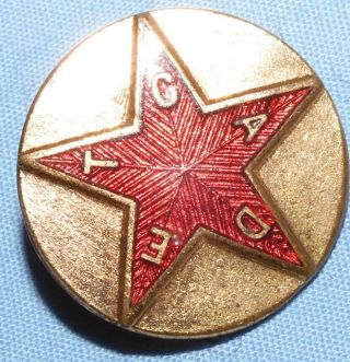 Vintage Cadet Star Enamel Badge - Securty - Obsolete Defunct