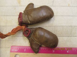 Vintage Leather Mini Boxing Gloves,  (joe Louis Whiskey Bottle?)