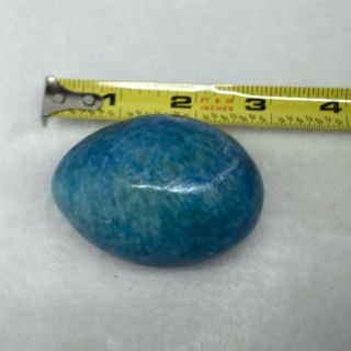 Vintage Alabaster Marble Stone Eggs Decorative Easter Eggs Holiday Teal