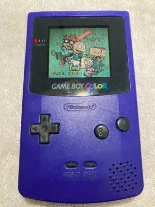 Vintage 1998 Nintendo Gameboy Color With Game