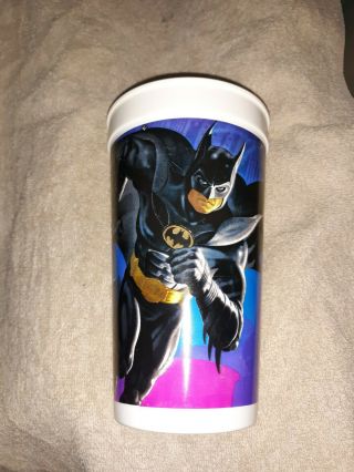 Mcdonalds/coke Batman Returns Plastic Collector Cup.  1992 Batman Cup.  Vintage.