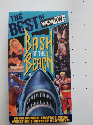 Best Of Wcw Nwo Bash At The Beach Vhs Wrestling Sting Ric Flair Wwf Wwe Vintage