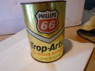 Vintage Phillips 66 Trop Artic Oil Can Collector