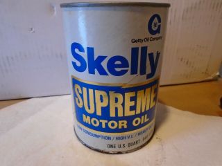 Vintage Skelly Supreme Cardboard Oil Can Collector