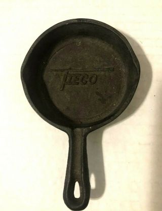Ultra Rare Vintage Tieco Mini Cast Iron Skillet 3.  75 In.  Only One On Ebay