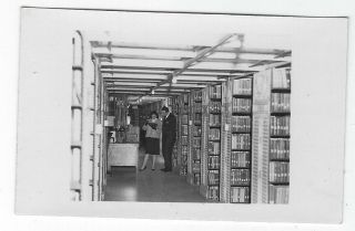 Vintage 1959 Photo - Pretty Woman With An Older Man In A Washington D.  C.  Library