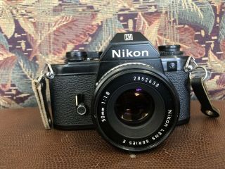 Vintage Nikon Em M90 W/ Nikon Lens Series E 50mm 1:1.  8 Lens