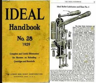 Ideal 1929 Hand Book Of Useful Information For Shooters No.  28
