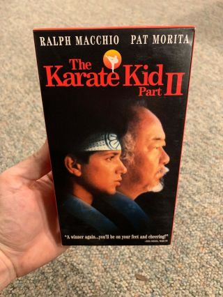 Vintage 80s The Karate Kid Part 2 Vhs Cobra Kai 1986 Zabka Macchio