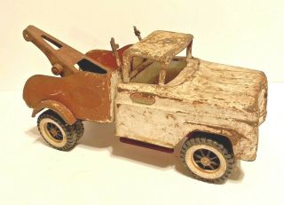 Vintage 1950s Tonka Toys Aa Service Tow Truck Wrecker Parts Restoration