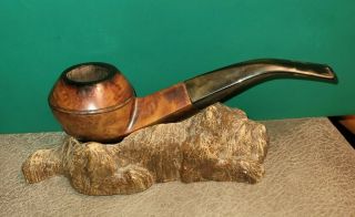 Vintage French Bulldog Tobacco Smoking Pipe.  Made In France.