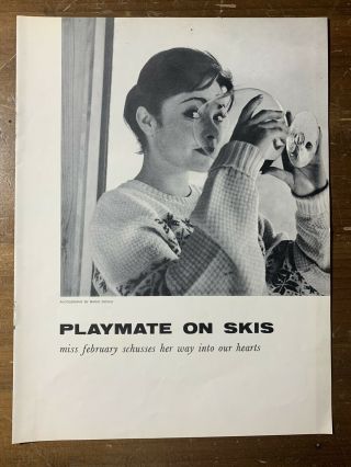 Vintage Playboy CENTERFOLD ONLY Miss February 1958 - Cheryl Kubert 2