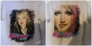 Vintage Hilary Duff Tour Concert Shirt White 2004 Size Adult Small Euc Rare