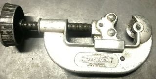 Vintage Craftsman Tube Pipe Cutter 9_5533 Made In Usa