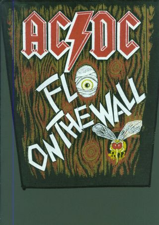 Vintage Ac/dc 80s Back Patch Nos Fly On The Wall Heavy Metal