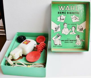 Vintage Wahl Home Electric Vibrator Massager W/ Box