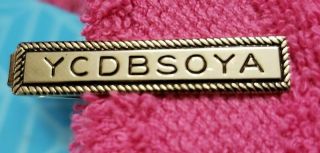 Y.  C.  D.  B.  S.  O.  Y.  A Vintage Tie Clip Bar Business Humor Motivational Gift.