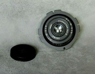 Cinema 4k Lens Industar 50 - 2 3,  5/50 For Pl - Mount Soviet Vintage Lens Black