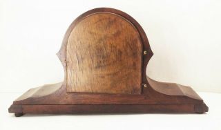 Vtg antique Wm Gilbert 1807 2739 mechanical mantel clock wood wind up 2
