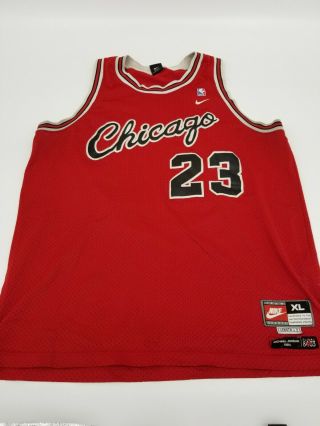 Vintage Chicago Bulls Michael Jordan Nike Swingman Jersey Sewn Throwback Xl