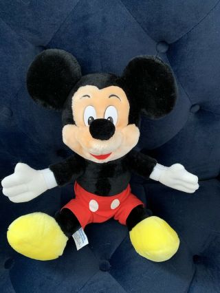 Vintage Mickey Mouse Plush Stuffed Animal Toy Doll,  Walt Disney World Disneyland