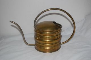 Vintage Art Deco Copper/brass Watering Can Indoor / Outdoor House Plants