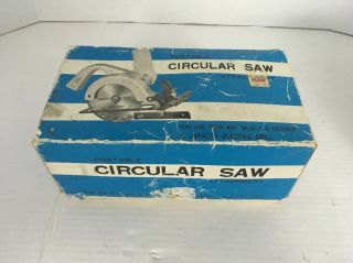 Vintage Portable Circular Saw For Use With Black And Decker Drill