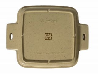 Vintage LittonWare: 1 QT Square Microwave Casserole Dish 39274,  39275 2