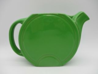 Hall China Company Bright Green Water Server Pitcher 628 Vintage