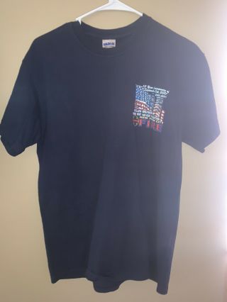 York City Fire 9/11 Never Forget 10 Year Anniversary T - Shirt Size Medium 3