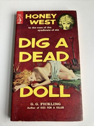 Dig A Dead Doll G G Fickling Vintage Honey West Mystery Gga Paperback Maguire
